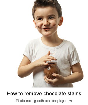 How to remove chocolate stains