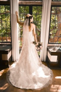 wedding dress back - Jennifer's wedding dress story