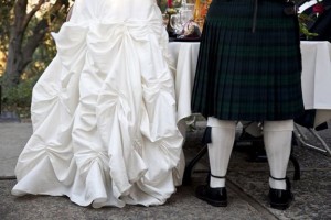 Ashley's husband wore an awesome kilt!