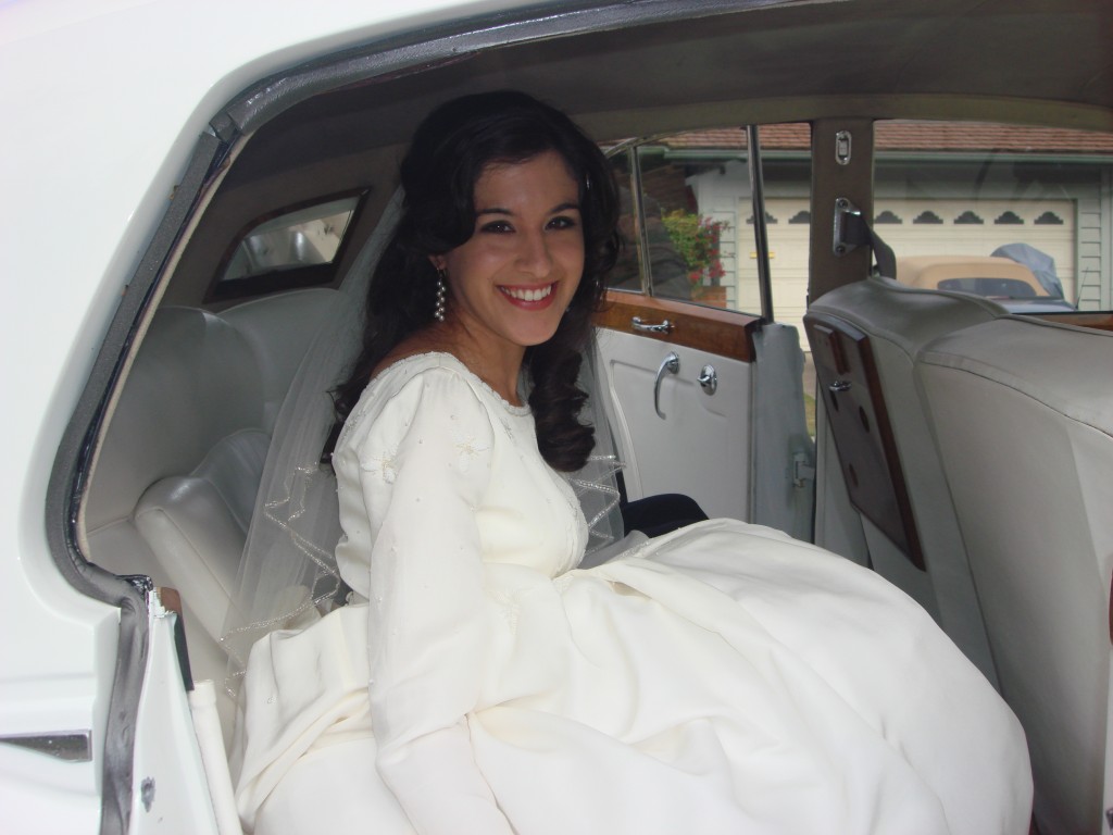 Teri celebrated her wedding day in June, wearing the same gown that her mother and grandmother wore.