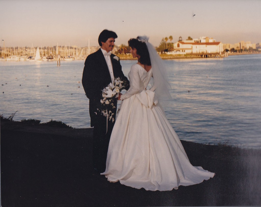 Cyndi and Joe Villalobos celebrated their wedding on December 17, 1988.