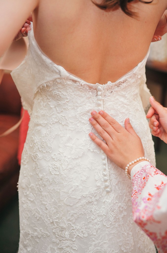The Maggie Sottero dress was perfect for Caroline.