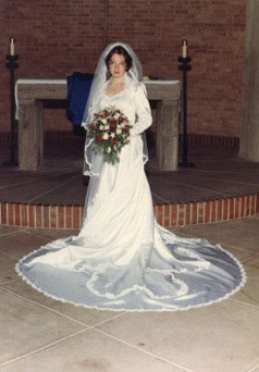Beth Cunningham Thorson on her wedding day
