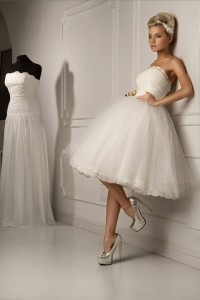 Photo: Short Wedding Dress with Killer Shoes