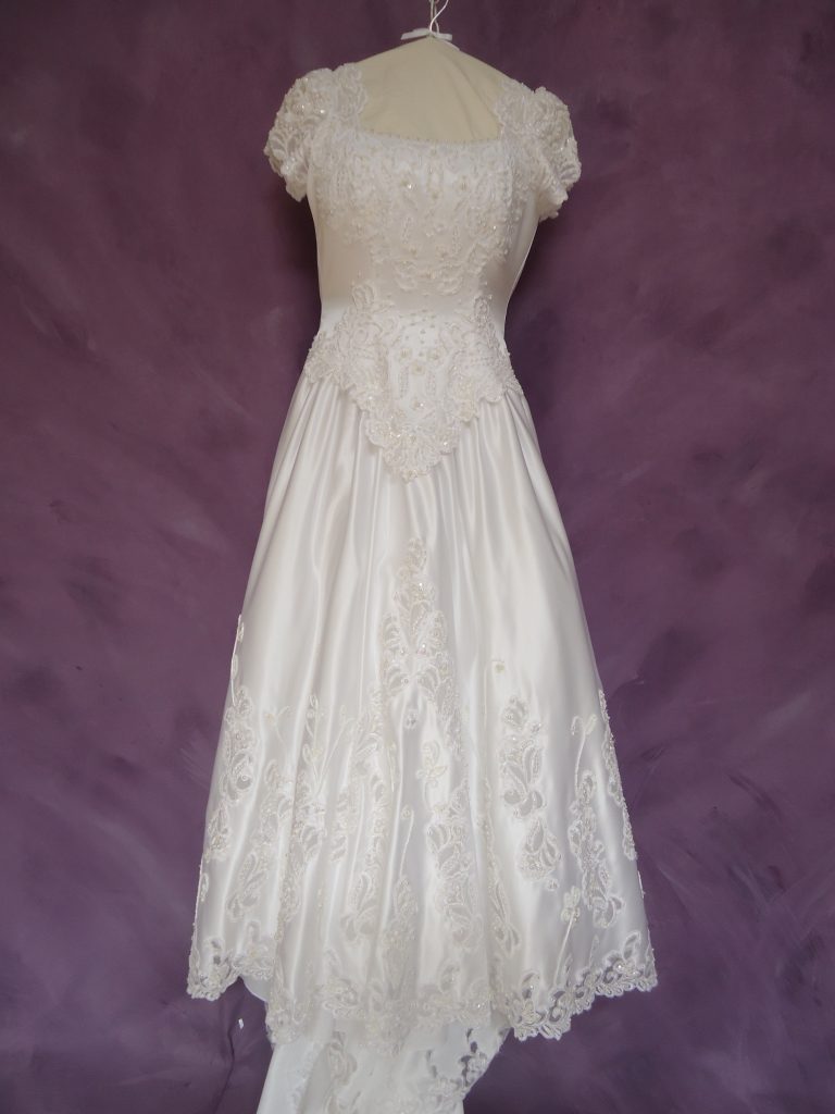 Front of wedding dress restoration gown