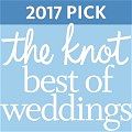 Selected as Best of Weddings 2017 on theknot.com