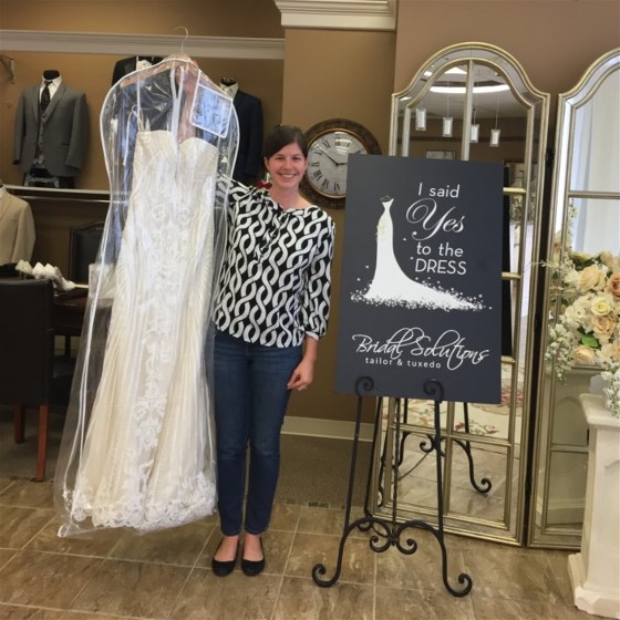 Erica's wedding dress is love at first sight. She knew it was the one for her.