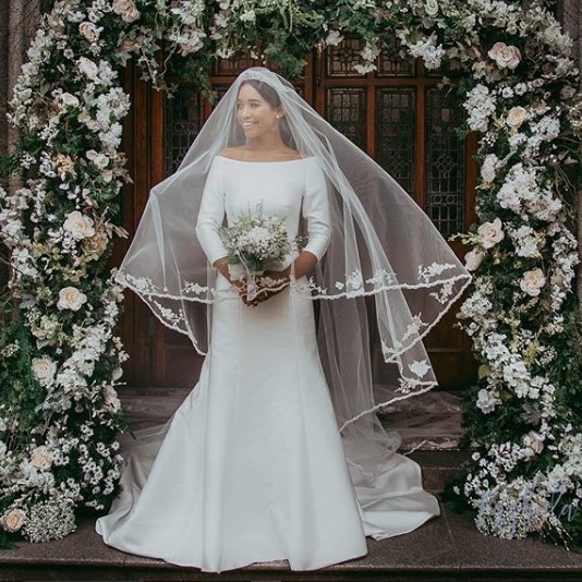 Megan Markle wedding dress replica designed by Shauna Fay