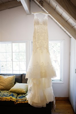 Diane's wedding dress before her wedding.