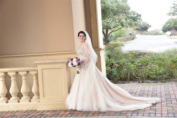 Ilyse in Justin Alexander wedding gown. Wedding dress preservation will ensure her gown retains it's value.