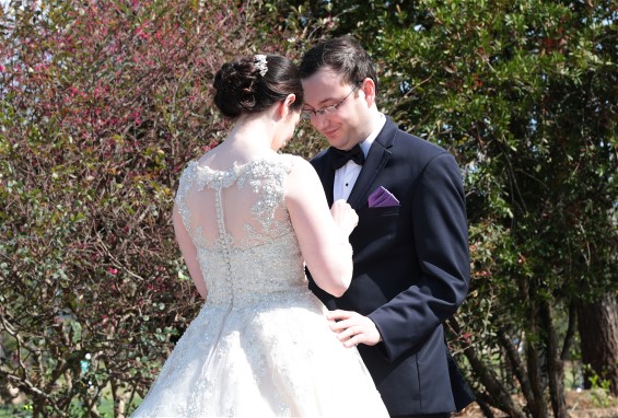 Ilyse and new husband Jay on wedding day.