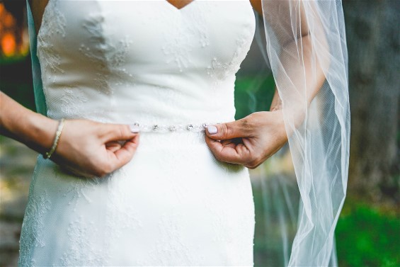 Wedding dress preservation will keep Kelsey's wedding dress perfect.