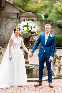 A picture perfect bride and groom