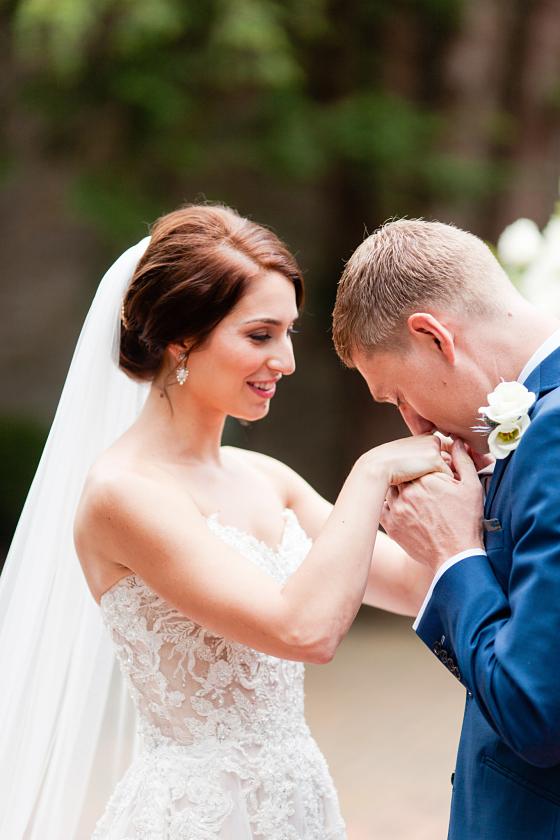 The details on Laura's gown are beautiful!