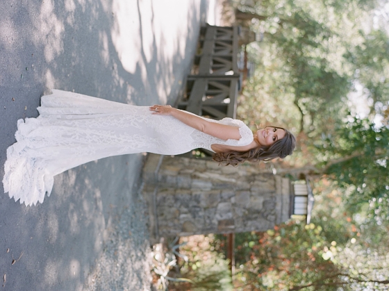 Ally on her wedding day at Calistoga Ranch, Calistoga CA