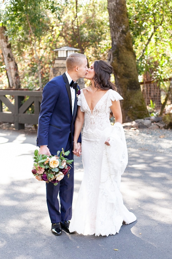 Ally and her husband on their wedding day