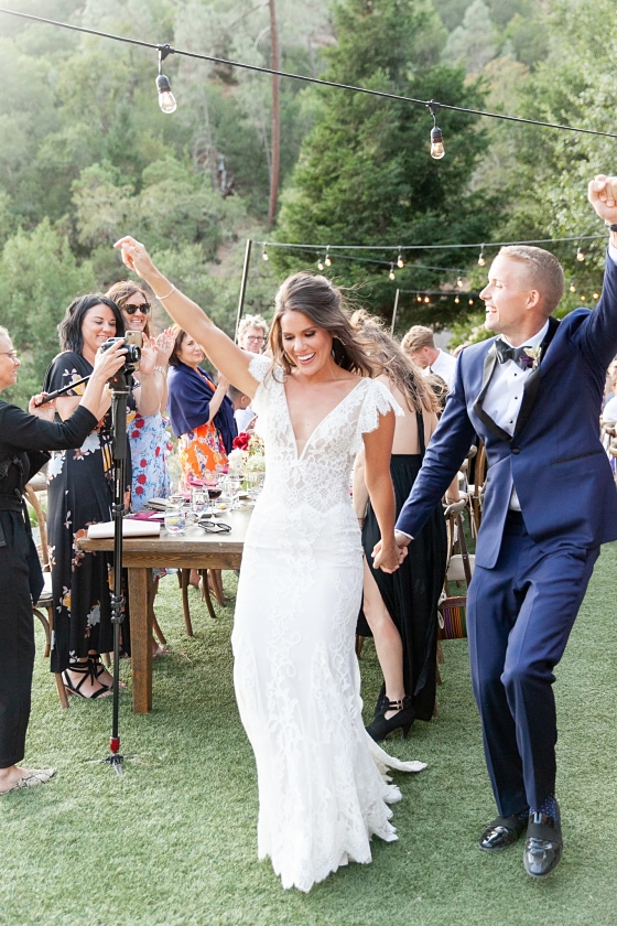 Ally and her husband on their wedding day