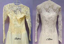 Heritage Select Wedding gown restoration