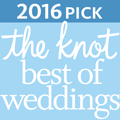 Selected as Best of Weddings 2016 on theknot.com