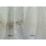 Dirty Wedding Gown Requires Wet Cleaning
