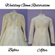Another Beautiful Vintage Wedding Gown Restored
