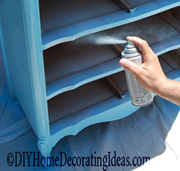 Spray painting an old piece of furniture can add the perfect touch to your DIY decor.