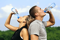 Drinking water is one of the most healthy habits a couple can have.