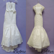 Lace and Silk Gown is Good as New