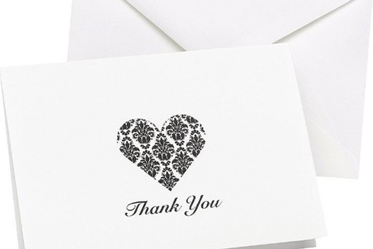 Sending thank you notes a few at a time will make the task seem smaller and will help you not procrastinate.