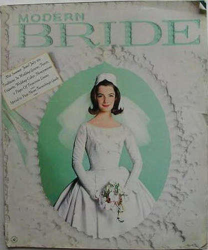 This cover of a 1962 Modern Bride Magazine prompted Janet Bartel to buy the gown that generations would wear.