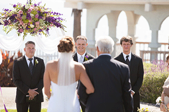 Lara's husband was stunned when he saw his beautiful bride.