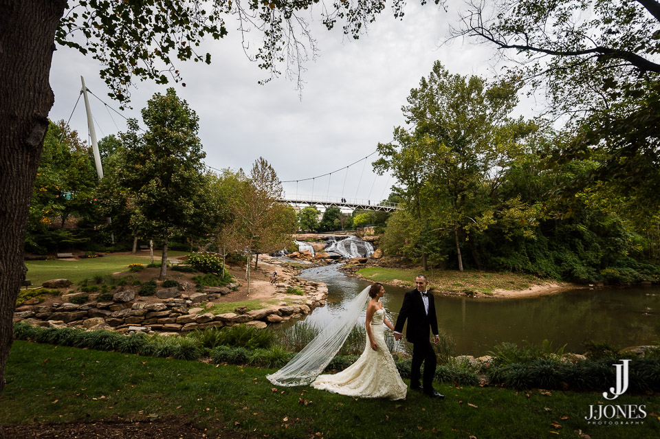Kristen wore her wedding dress for photos in beautiful South Carolina.