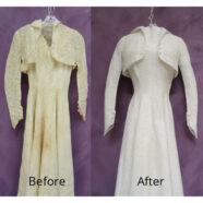 Vintage Wedding Gown and Bolero Restored