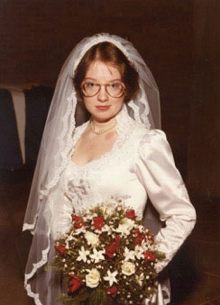 Beth Cunningham Thorson on her wedding day