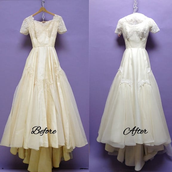 Full Style Wedding Gown Restoration - Scary Notice