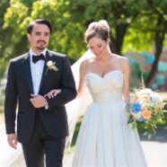 Katherine’s Wedding Dress Capped with Grandmother’s Headpiece