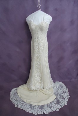 Kim's Kittychen Couture wedding dress preservation to help protect it from yellowing.