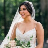 Custom Train and Veil Amazing on Lela Rose Wedding Dress