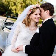 Ellen Wears Heirloom Wedding Dress