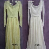 Mother’s Wedding Dress Restoration Amazing