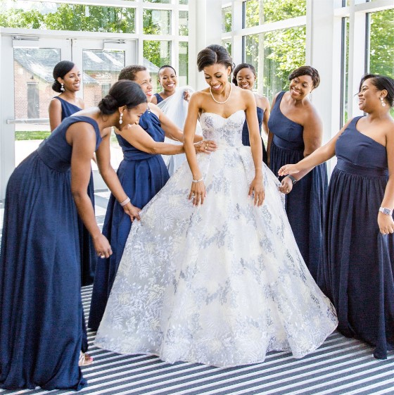 Loren's wedding dress preservation will keep her beautiful blue wedding dress lovely for years.